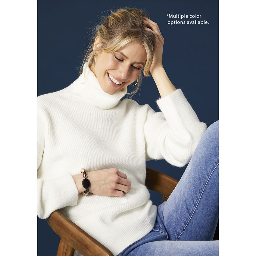 Amabel Turtleneck Sweater - Winter White