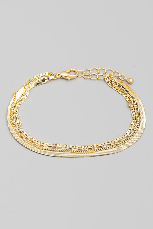 Assorted Snake Chain Clasp Bracelet