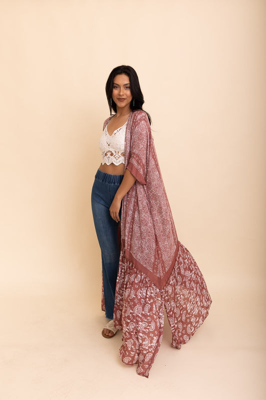 Aaliyah Free Flow Cover-Up - Chambray or Wine