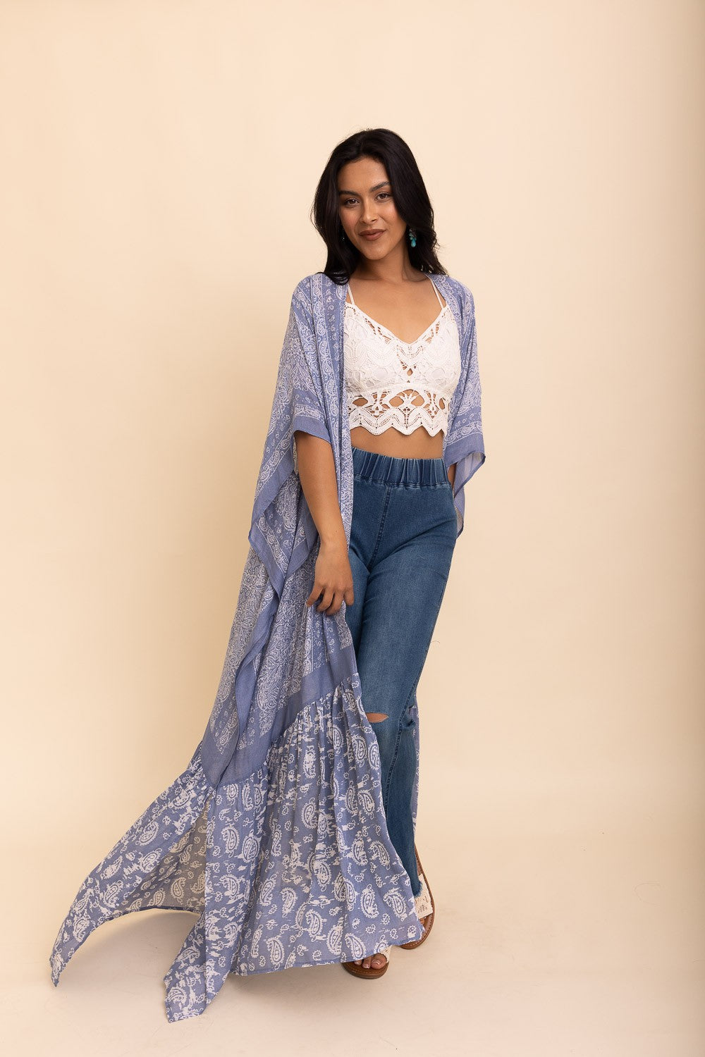 Aaliyah Free Flow Cover-Up - Chambray or Wine