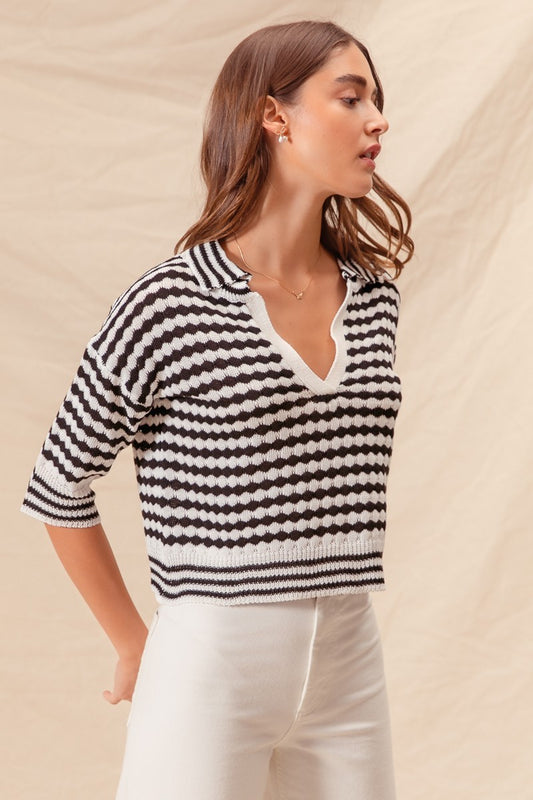 Diamond Stripe Top