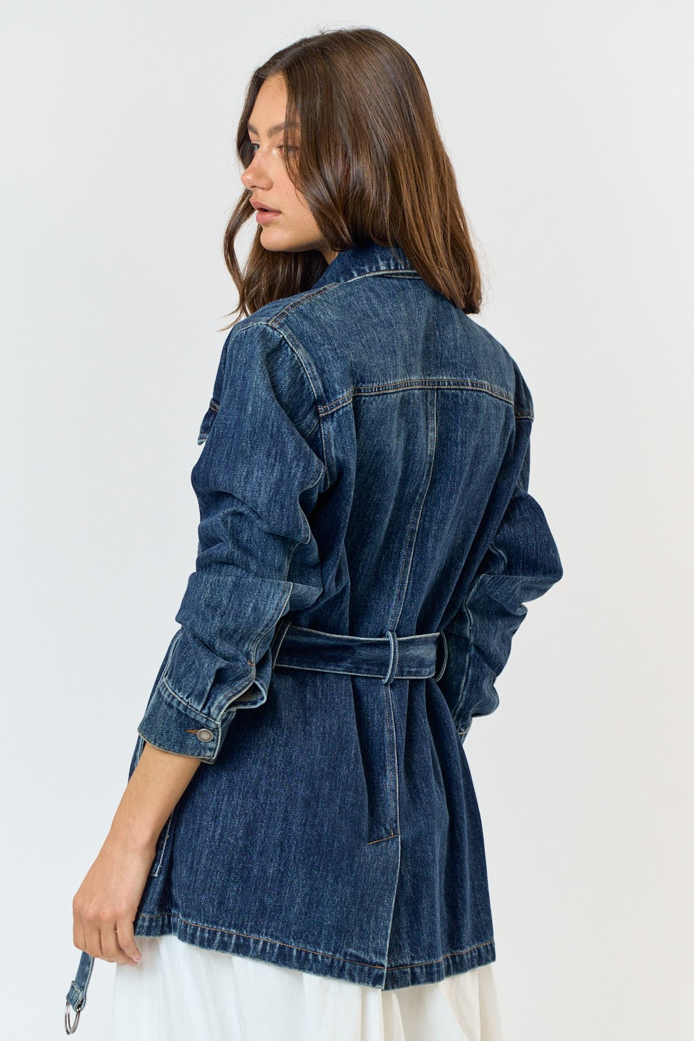 Belted Denim Jacket