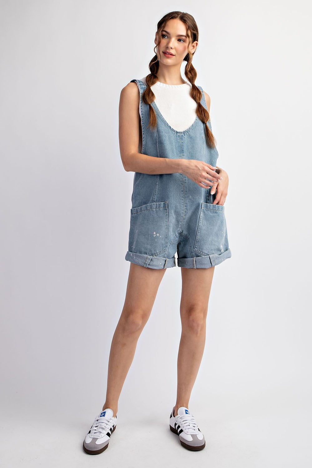 Front Pocket Romper