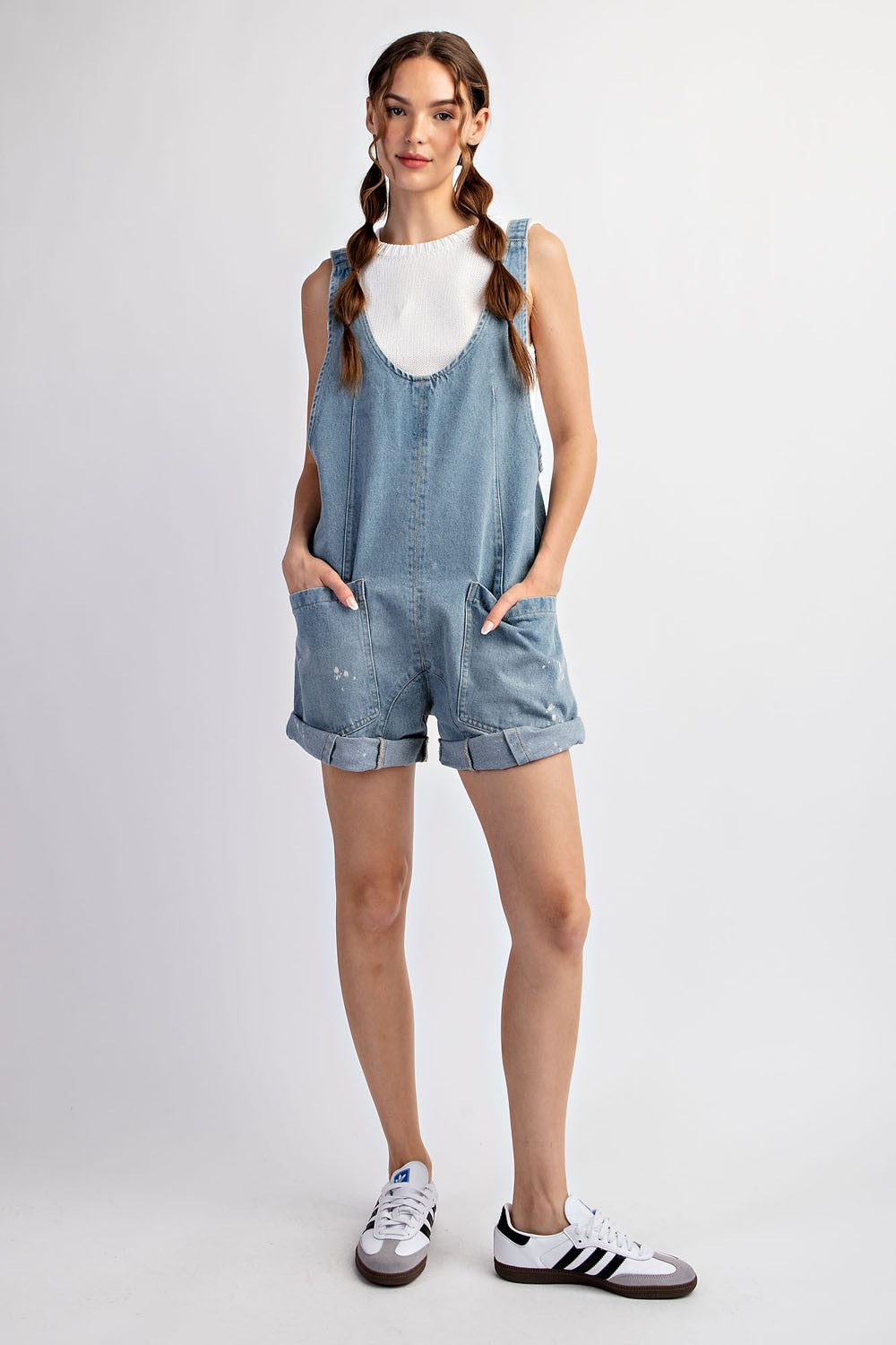 Front Pocket Romper