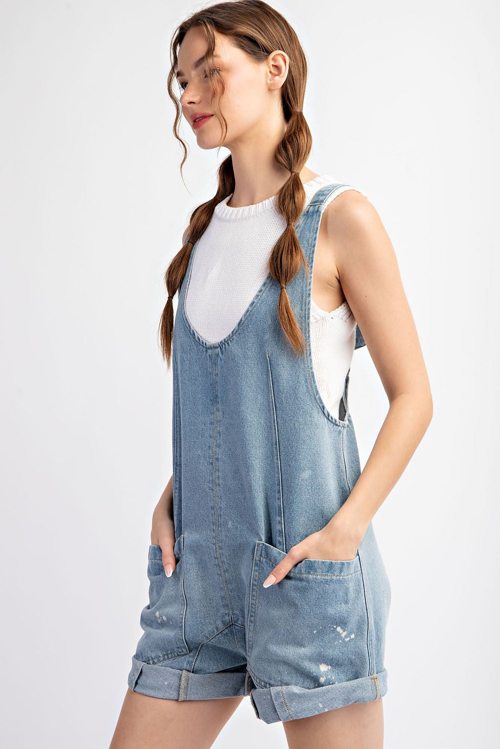 Front Pocket Romper