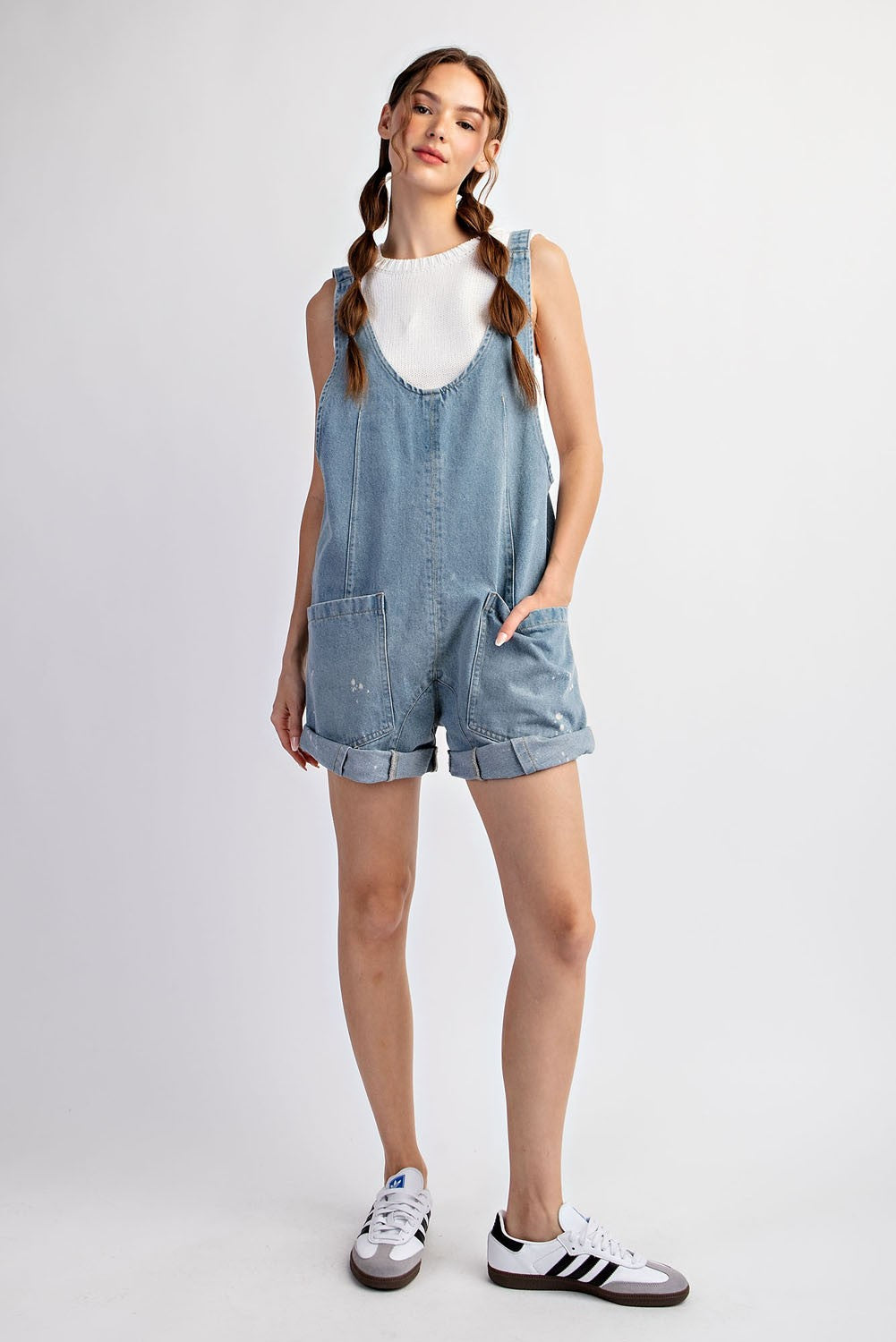 Front Pocket Romper