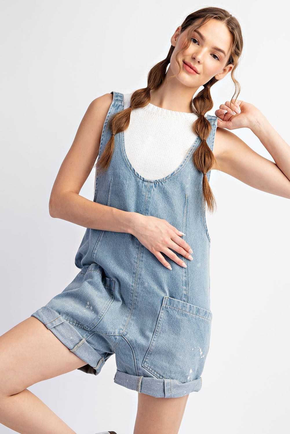 Front Pocket Romper