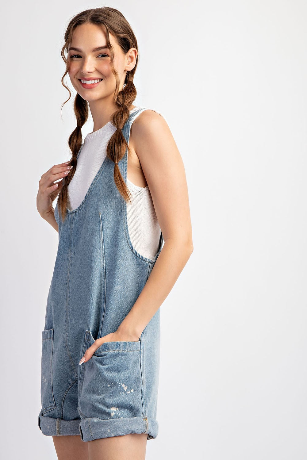 Front Pocket Romper