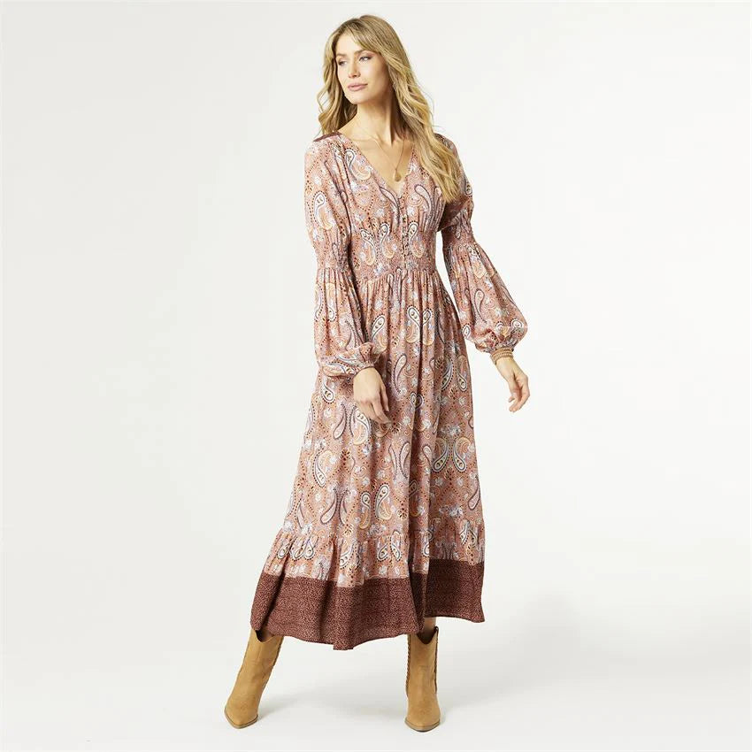 Paisley Print Dress