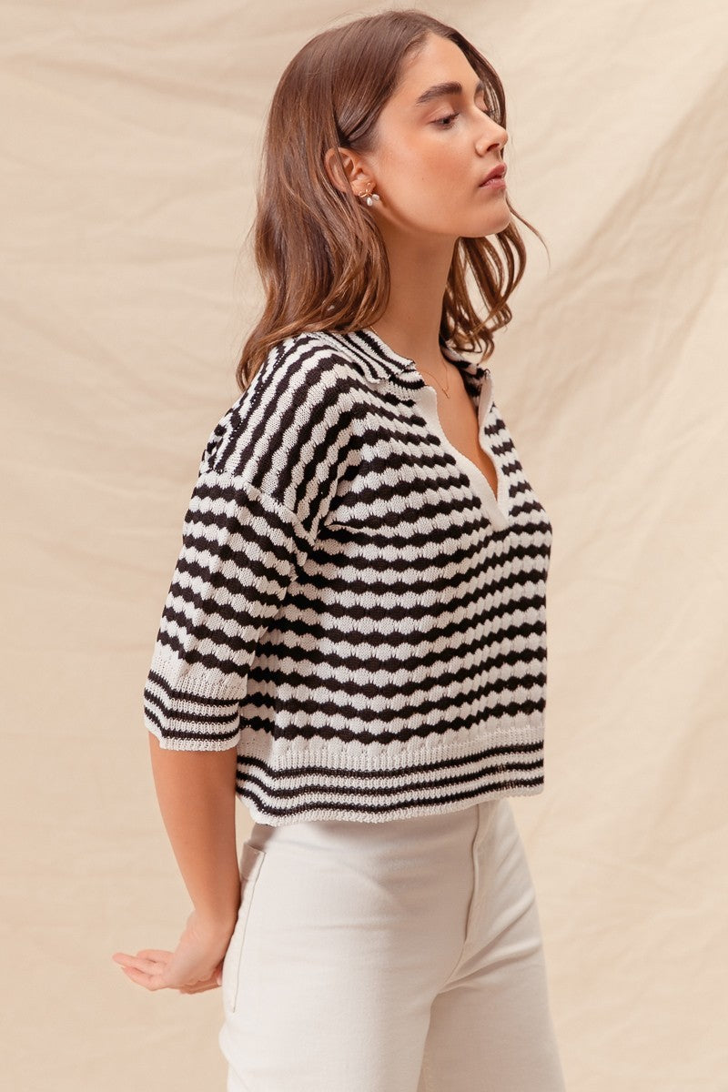 Diamond Stripe Top