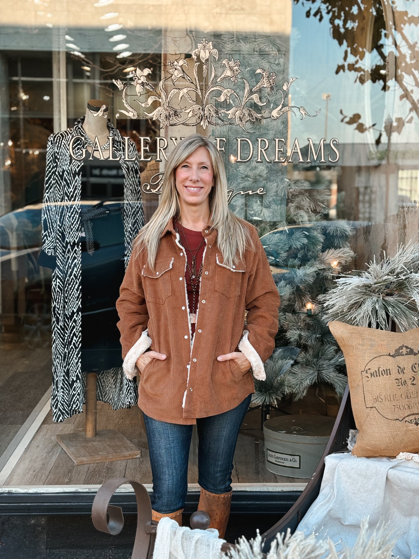 Corduroy Jacket With Sherpa Lining