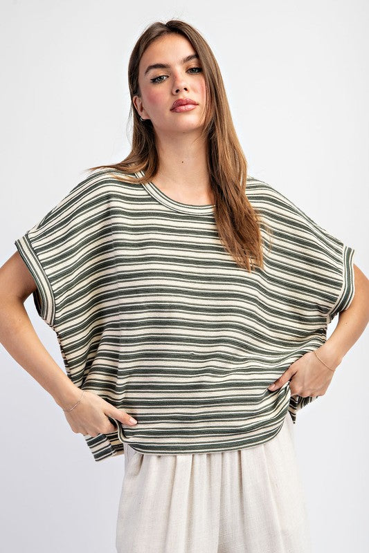 Striped Top - Green