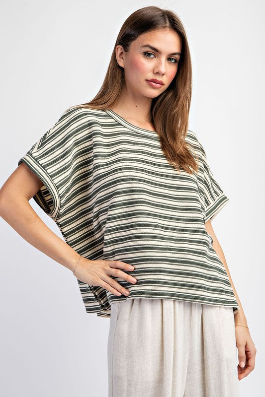 Striped Top - Green