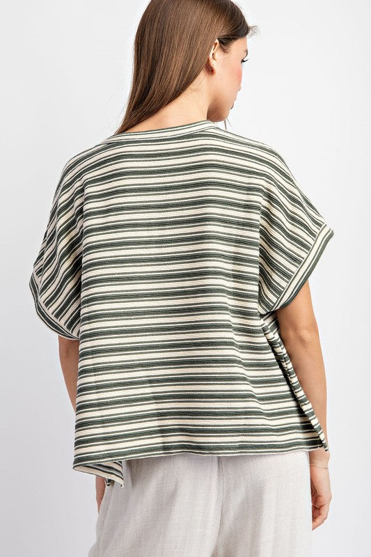 Striped Top - Green