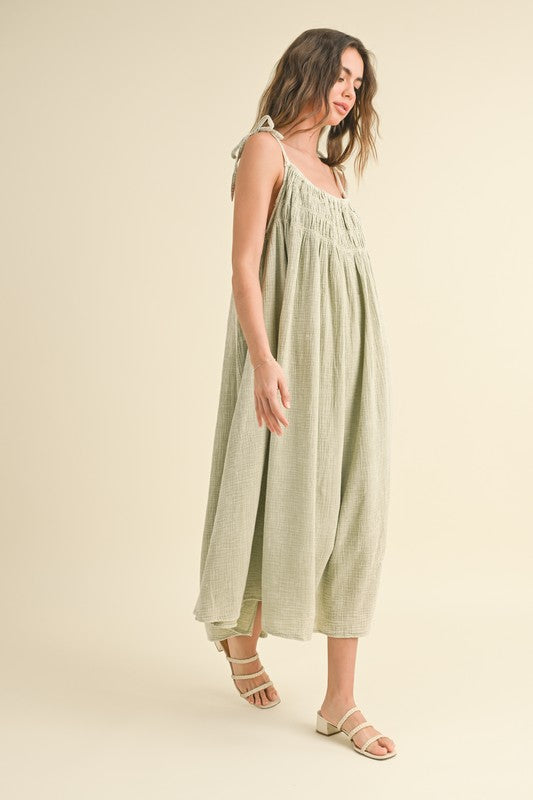 Dye & Wash Gauze Dress