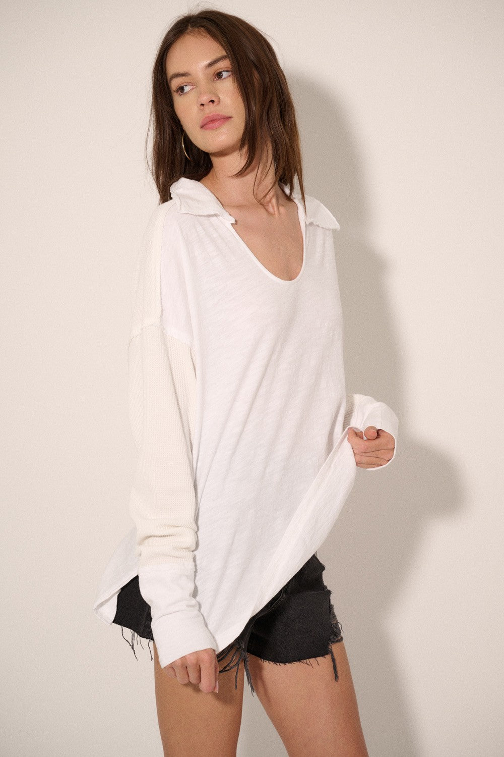 Relaxed Mineral Washed Knit Top